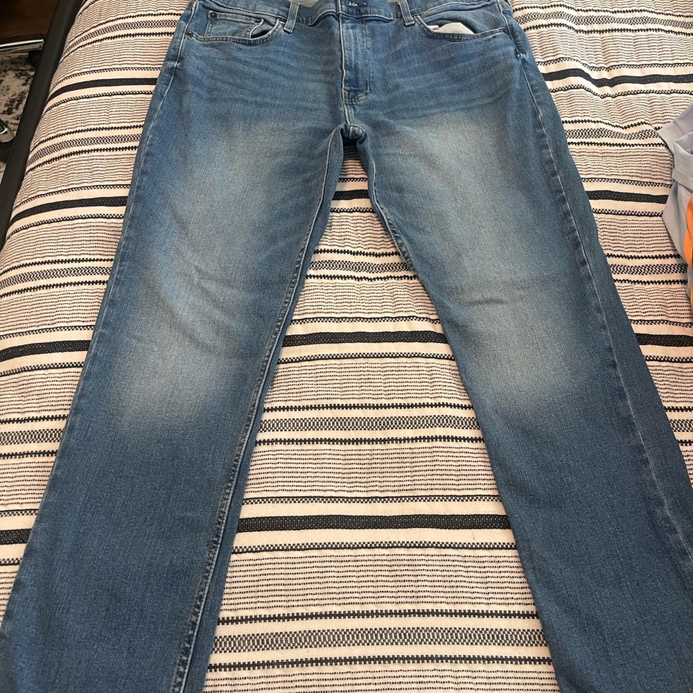 Hollister Men's Straight Jeans in Blue